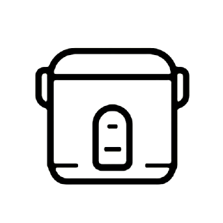 Air fryer appliance icon