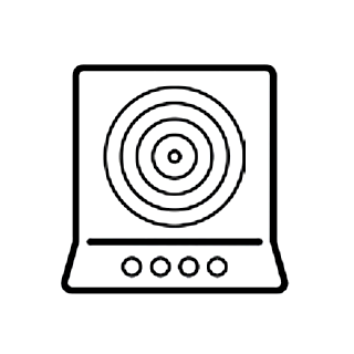 Induction cooktop appliance icon