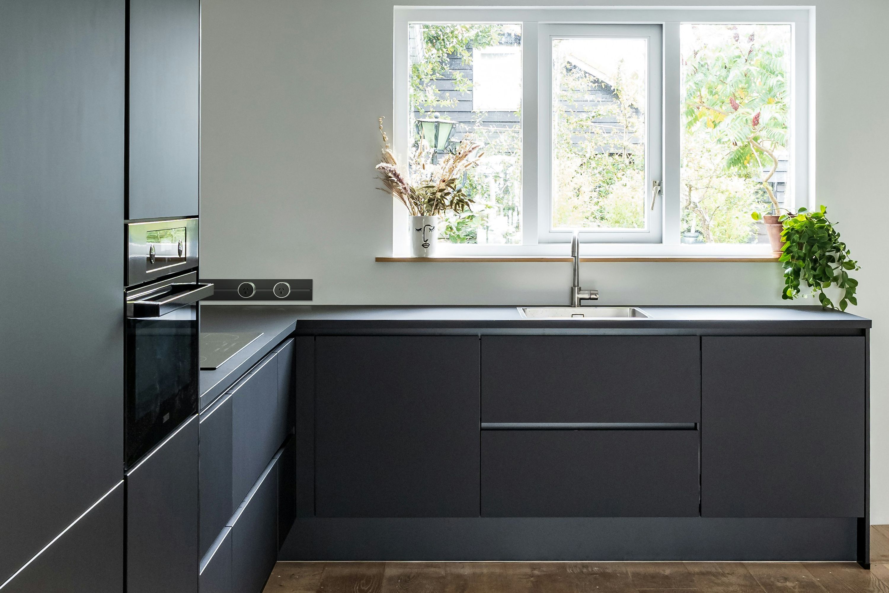Powertrack is the modern approach for stylish designer kitchens